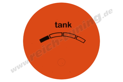 Folie für Tankanzeige in Trabant 601, orange