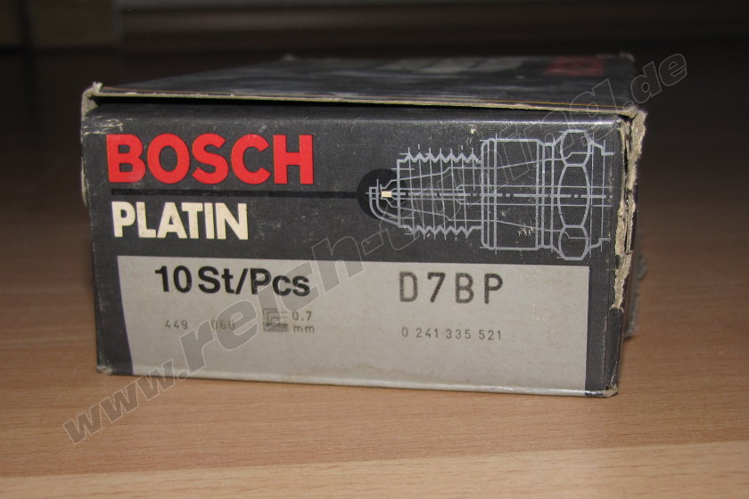 Bosch Platin Zündkerzen D7BP 0241335521 0,7mm, 10er-Set, für Ford